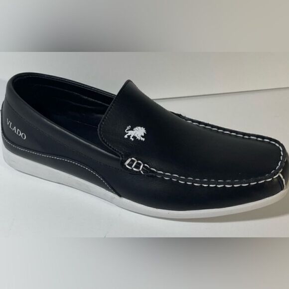 NIB Vlado Footwear Elite Men’s Black Leather Loafer Slip Ons - Size 9.5 main image 9